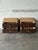 1980s Oak 2 Drawer Bedside Nightstands Set of 2 Vintage Mid-Century Modern 1980s For Sale - Image 5 of 11