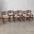 French Vintage French Oak Dining Chairs in the Style of Guillerme & Chambron, Set of 6 For Sale - Image 3 of 16