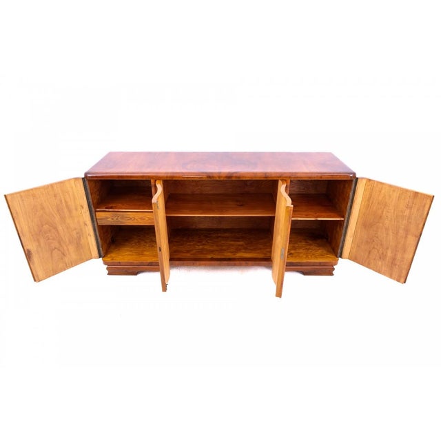 Brown Art Deco Polish Sideboard, 1940s For Sale - Image 8 of 18