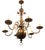 Antique Dutch Bronze 6-Armed Chandelier For Sale