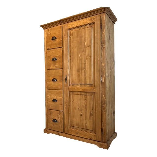 Rustic Farmhouse Bread Cupboard For Sale