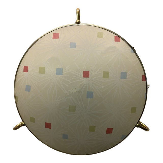 Mid-Century Ceiling Lamp with Graphic Pattern from Erco, 1950s For Sale