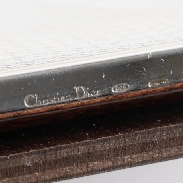 Christian Dior Sterling Silver Two Views Picture Frame With Bow Motif For Sale - Image 9 of 11