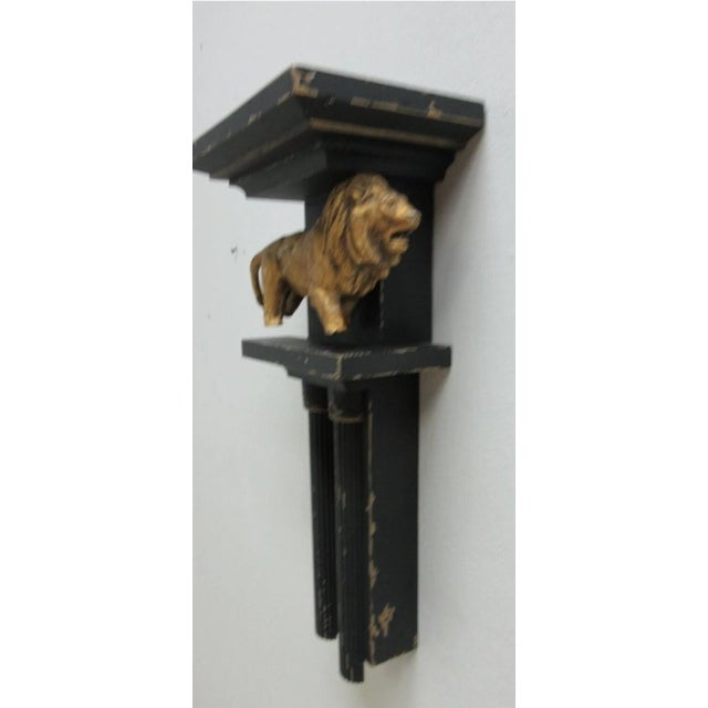 Art Nouveau 1990s Guild Master Roman Lion Antiquities Style Curio Wall Shelf Sconce For Sale - Image 3 of 10