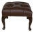 Chesterfield Stool in Dark Brown For Sale