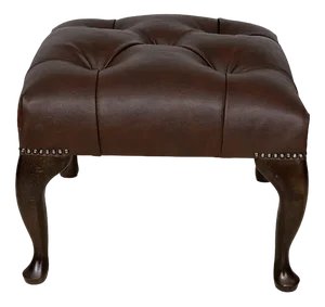 Chesterfield Stool in Dark Brown