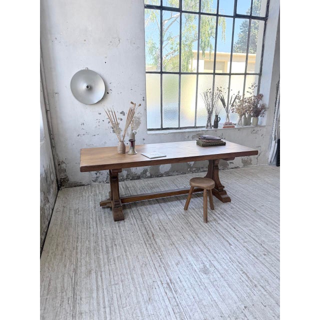 Monastery Table in Oak, 1950s For Sale - Image 6 of 18