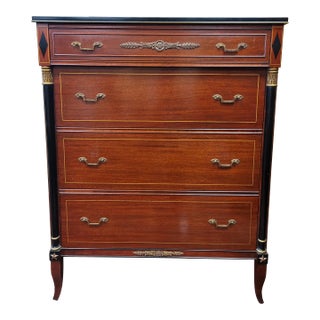 French Empire Style Tall Dresser For Sale