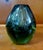 1960s Signed 1968 Dominick Labino Emerald Green Luster Studio Art Glass Vase For Sale - Image 5 of 16
