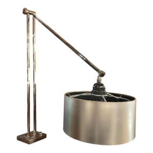 1960s Mid-Century Modern Chrome Clamp-on Adjustable Desk Lamp