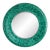 Vintage Faux Malachite Round Beveled Glass Wall Mirror For Sale