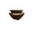 Brutalist Pair of Vintage Two-Piece Drip Glaze Studio Pottery Planters For Sale - Image 3 of 12