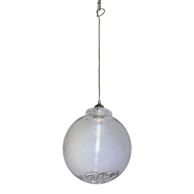 D W M Maloos Custom Bubble Pendant + Loose Crystals Inside For Sale