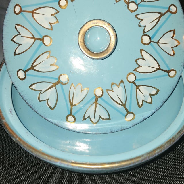 Ceramic Vintage 1950s Fratelli Fanciullacci Italian Art Pottery Lidded Bowl 201/1 Mint For Sale - Image 7 of 8