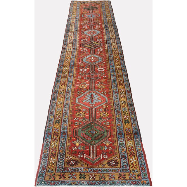 Turkish Vintage Circa 1940 Runner 3ft 4in X 14ft 5in For Sale - Image 3 of 15