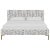 This low profile fully upholstered platform bed is a perfect piece for anyone looking to add a modern statement piece to...