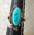 American Vintage Sterling Silver and Turquoise Ring For Sale - Image 3 of 5