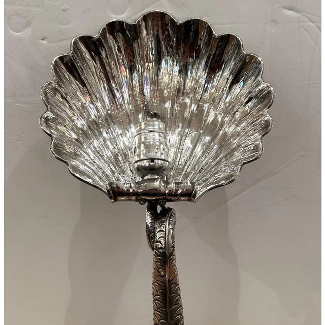 Early 20th Century Early 20th Century Silver Plated Up Lights - A Pair For Sale - Image 5 of 7