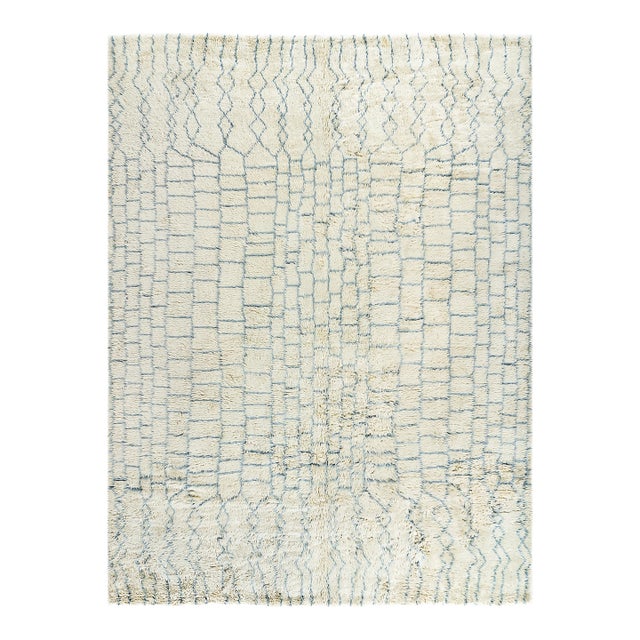 Moroccan Fluffy Brick Collection Rug 10'5 X 14' For Sale