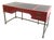 Sligh Furniture Hollywood Regency Red Lacquer Campaign Desk For Sale