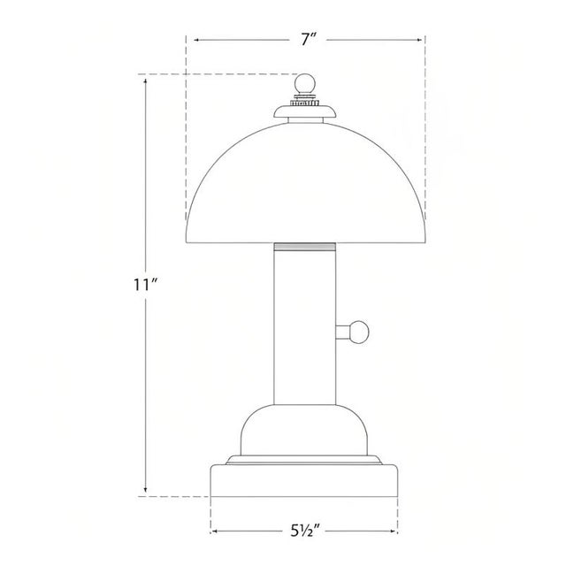 Visual Comfort Thomas O'Brien for Visual Comfort Signature Totie Task Lamp in Polished Nickel For Sale - Image 4 of 4