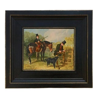 "October" Contemporary Reproduction Print on Canvas After Alfred Corbould, Framed 8-1/2" X 9-1/2" For Sale