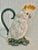 Chinoiserie 1991 Fitz and Floyd Sulfur Crested Cockatoo Palm Beach Majolica Style Pitcher For Sale - Image 3 of 12
