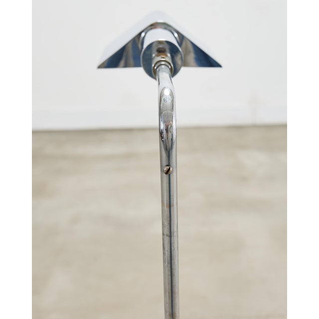 Mid 20th Century Koch & Lowy Omi Chromed Steel Adjustable Pharmacy Floor Lamp For Sale - Image 16 of 18