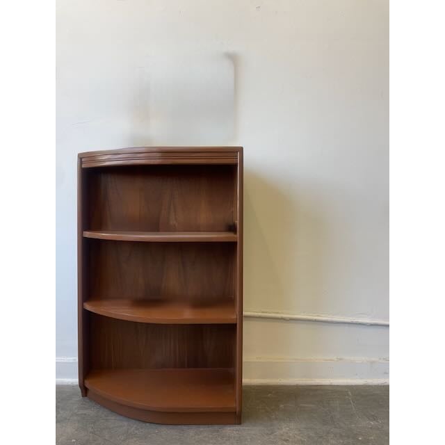 Wood Vintage Corner Display Shelf For Sale - Image 7 of 8