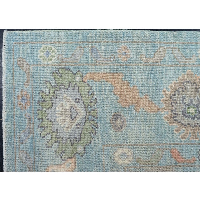 Early 21st Century Turkish Oushak Rug 8'8" x 10'2" #20406 For Sale - Image 5 of 8