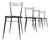 Vintage Dining Chairs by Calligaris, 1980s, Set of 4 For Sale