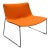 Vintage MCM Wool & Chrome Lounge Chair For Sale