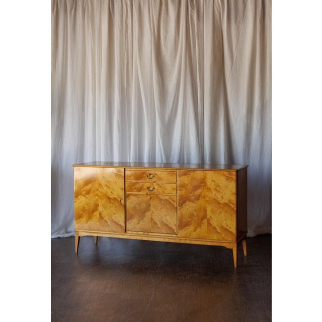 Mid Century Flame Birch Sideboard For Sale - Image 13 of 15