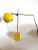 Mid-Century Modern Yellow ‘Eyeball’ Sphere Lamp. In the style of Robert Sonneman. In very good working condition. The...