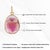 Uncut Natural 3.33 Carat Pink Tourmaline Pendant in 14k Yellow Gold For Sale - Image 12 of 15