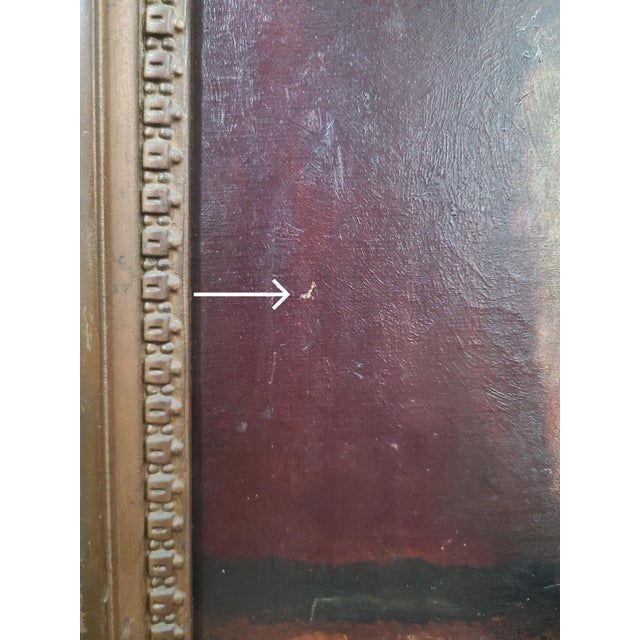 Moody Antique Oil Painting Portrait of a Norfolk Terrier Dog For Sale - Image 18 of 18