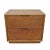 Brown Modern Oak Lined Nightstand For Sale - Image 8 of 8