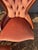 19th Century 19th Century Louis-Philippe Style Armchairs and Pouf in Pink Velvet, Set of 3 For Sale - Image 5 of 12