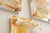 Set of Six Vintage Murano Mazzega Square Glass Sconces, Amber, Orange, Clear and Chrome For Sale In Miami - Image 6 of 7