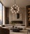 Black 21st Century Ventiquattro Black Powder Coat Smoky Bubbles Murano Sputnik Chandelier by Fabio LTD For Sale - Image 8 of 8