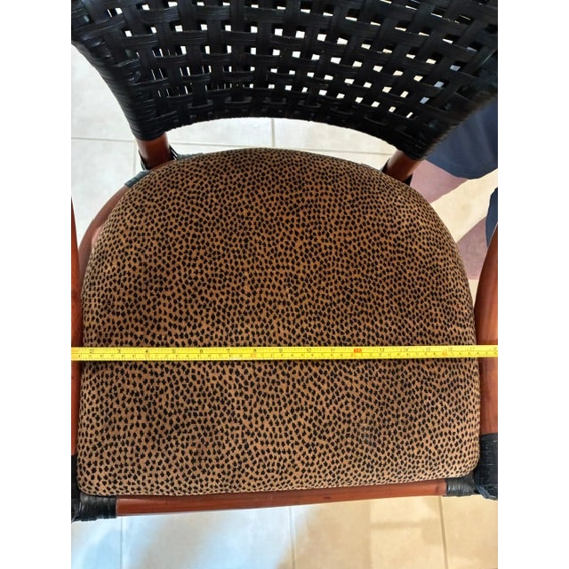 Palecek Designer Bar Stools- Vintage For Sale - Image 11 of 12
