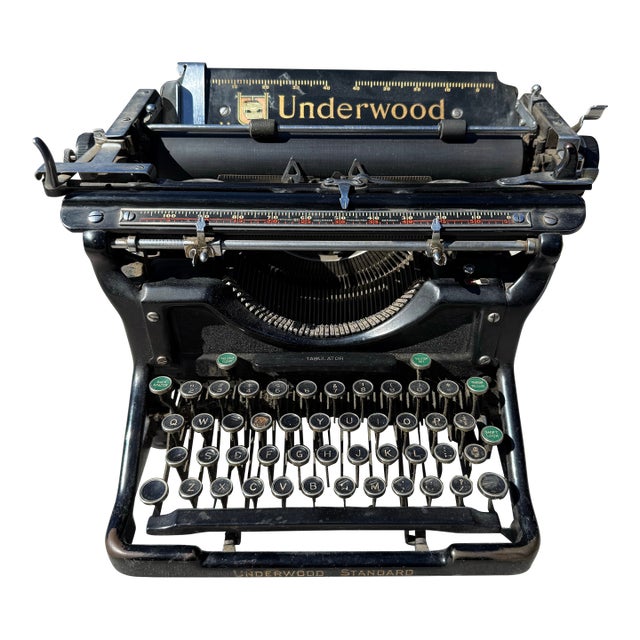 Antique 1935 Underwood No. 11 Wide-Carriage Typewriter For Sale