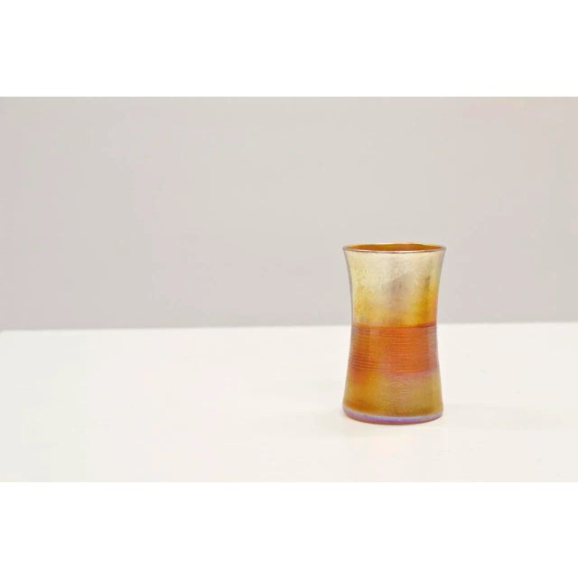 First Quarter 20th Century Louis Comfort Tiffany Iridescent Little Vase, 1890s For Sale - Image 4 of 5