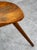 Brown 1960s Mid Century Danish Modern Milking Stool Tripod Ottoman 3 Legs Solid Wood Lassen For Sale - Image 8 of 11