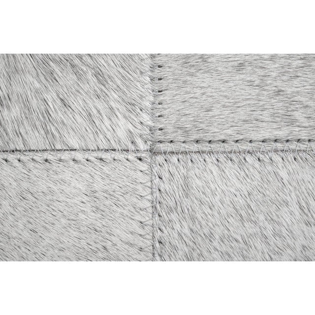 Canvello Genuine Cowhide Leather Decorative Throw Pillow With Feather Down Insert Included For Sale - Image 4 of 6