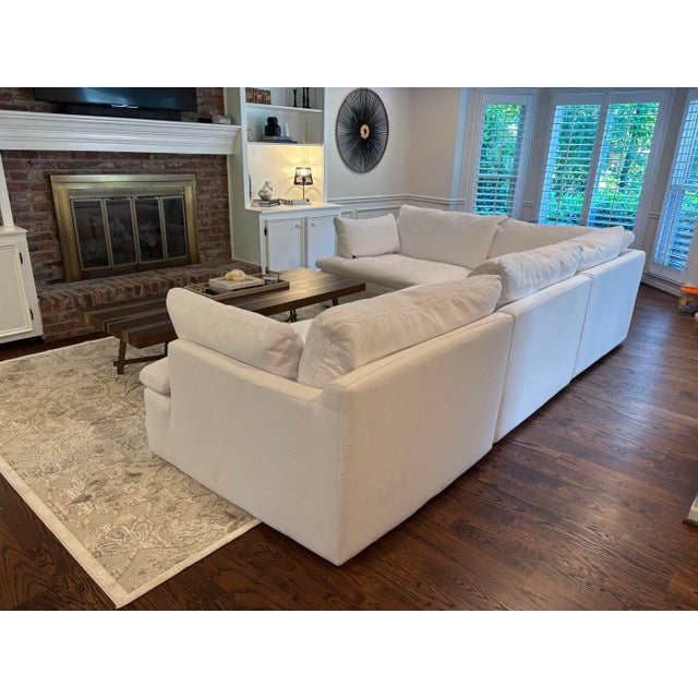 Authentic Restoration Hardware Cloud Modular Sectional in the sought-after "Luxe" deep seating configuration with modern...