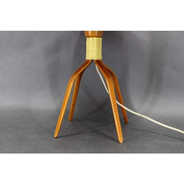 Wooden Table Lamp, Former Czechoslovakia, 1960s For Sale - Image 4 of 16