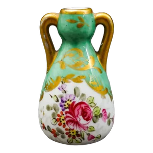 Sevres France Antique Hand Painted Floral Porcelain Miniature Bud Vase