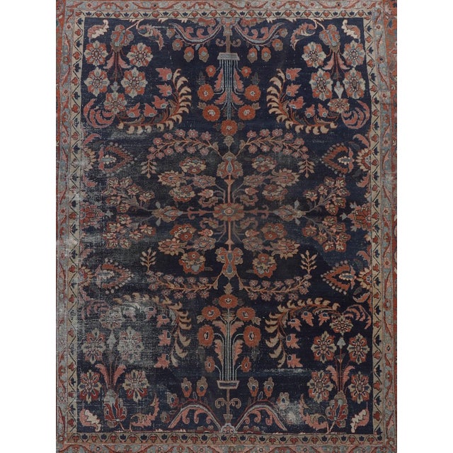 Traditional Antique Oriental Rug 9' X 11'5 For Sale - Image 3 of 8