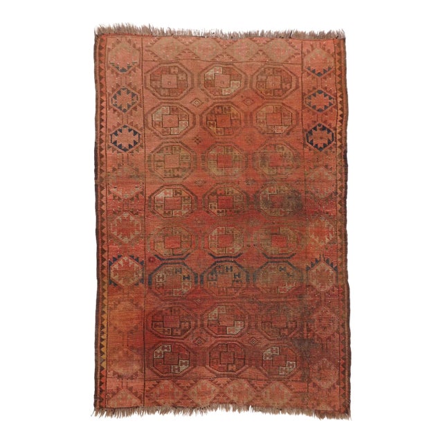Antique Afghan Bokhara Rug. For Sale